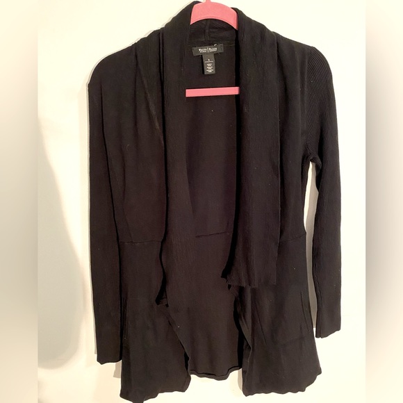 White House Black Market Black Cardigan - Picture 1 of 5